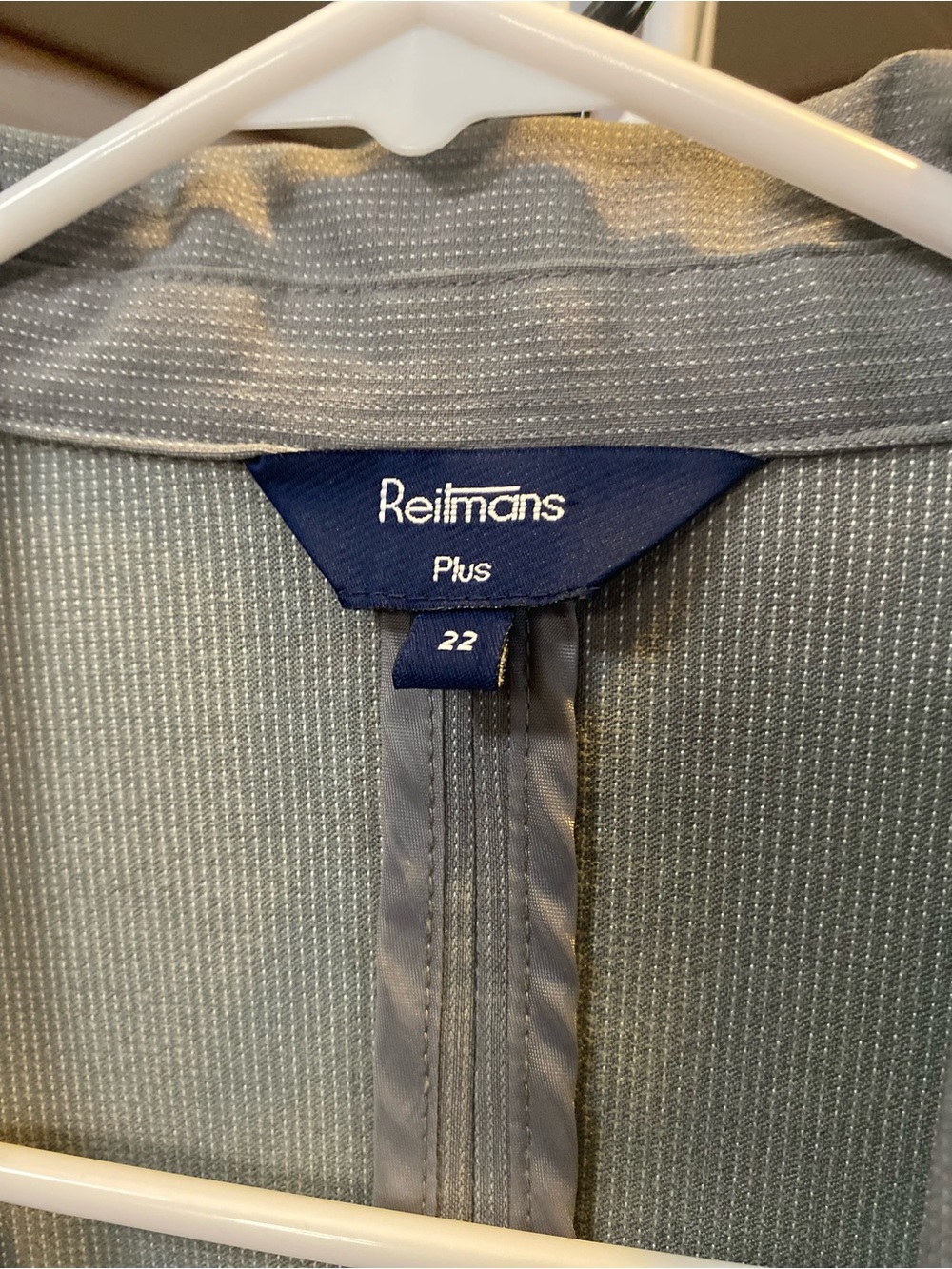 Reitmans Gray Short Sleeve Blazer Jacket - Picture 3 of 7
